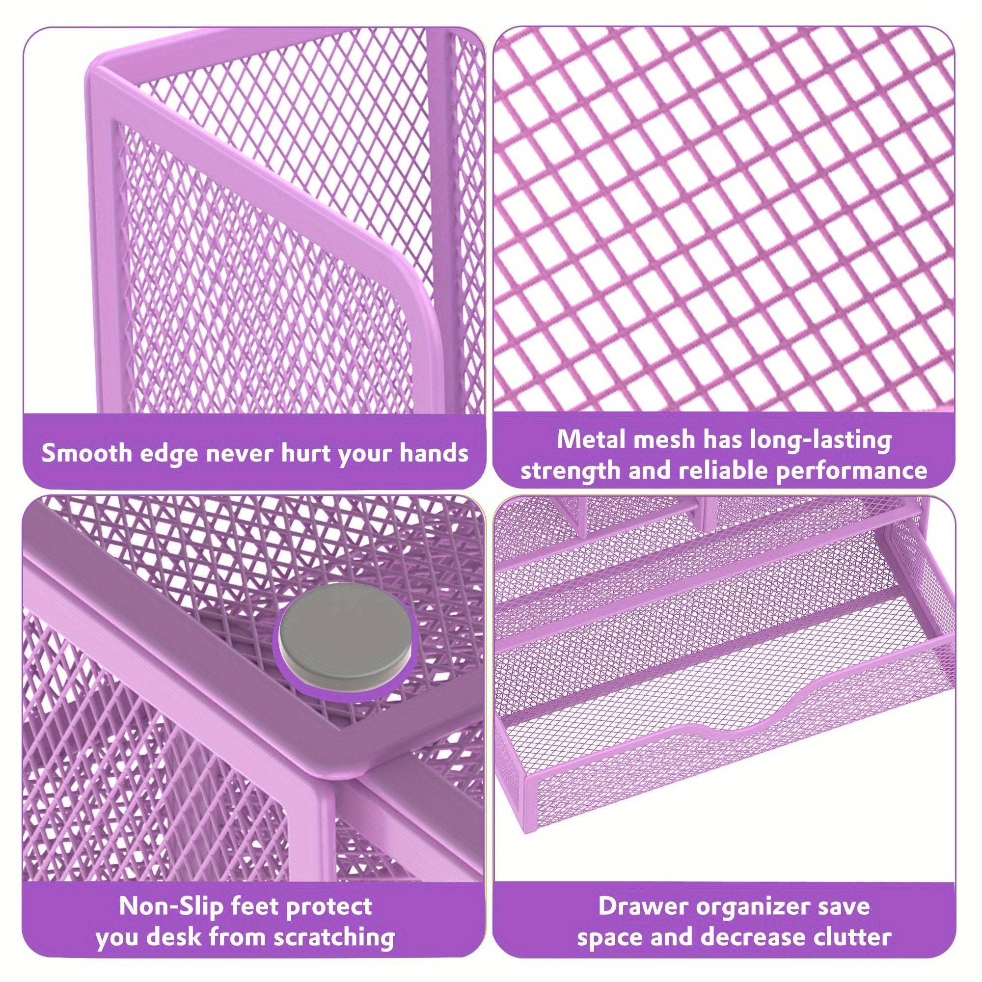 Raffinato Organizzatore da Scrivania - Spazio Multifunzionale per i Tuoi Materiali da Ufficio
