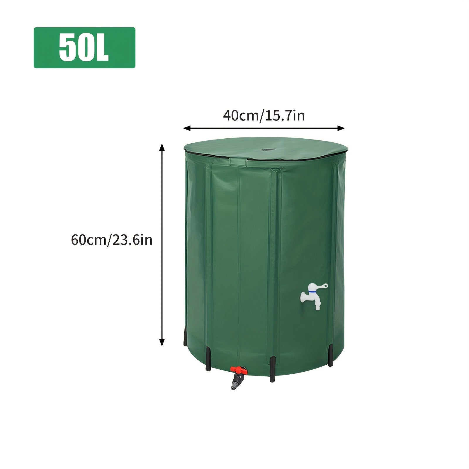 FlexiTank Serbatoio d'Acqua Pieghevole - 50L / 100L Serbatoio d'Acqua in PVC Durevole