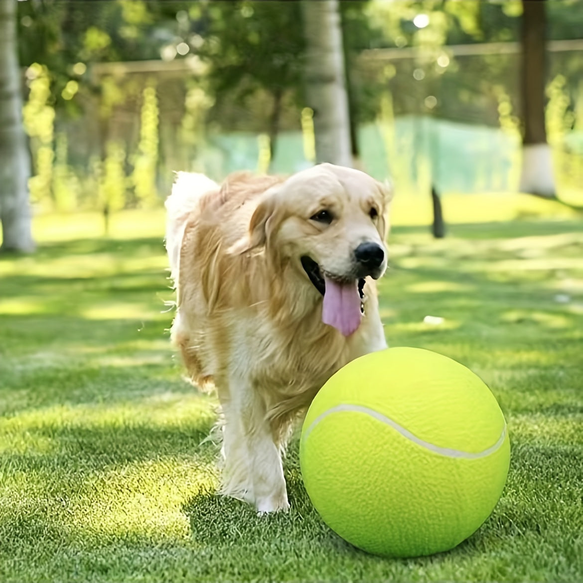 Palla da Tennis Extra Grande e Sostenibile per Cani – Ideale per Gioco e Attività all'Aperto