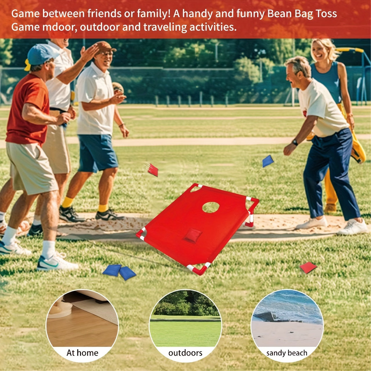 Set di Gioco Cornhole Portatile – Perfetto per il Divertimento in Famiglia all'Aperto