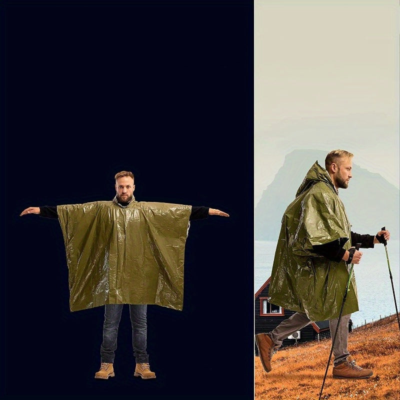 Poncho d'Emergenza StormGuard - Protezione Impermeabile e Termica