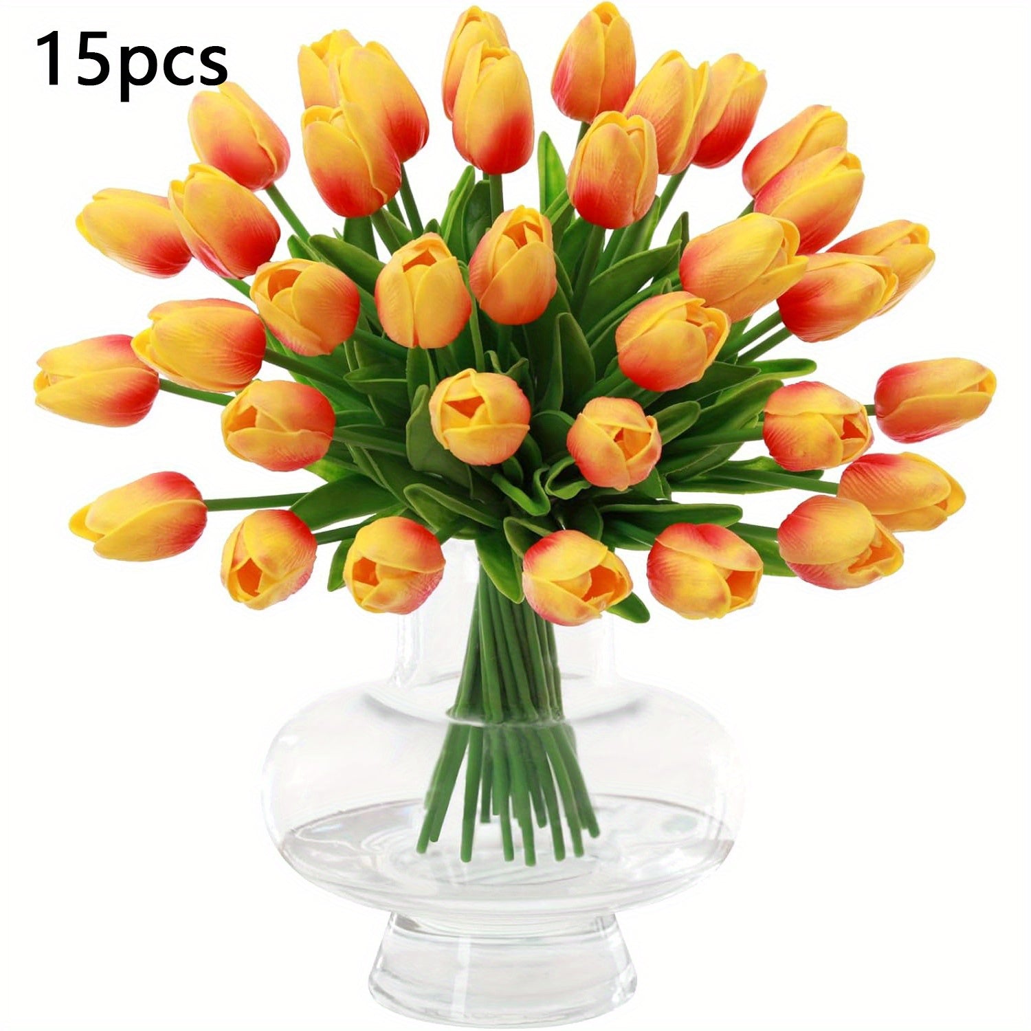Set di 15 Tulipani Artistici Realistici – Perfetti per Matrimoni e Decorazioni Stagionali