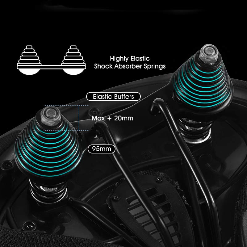 Sella per Bicicletta Ergonomica e Larga con Extra Imbottitura per un Comfort Ottimale