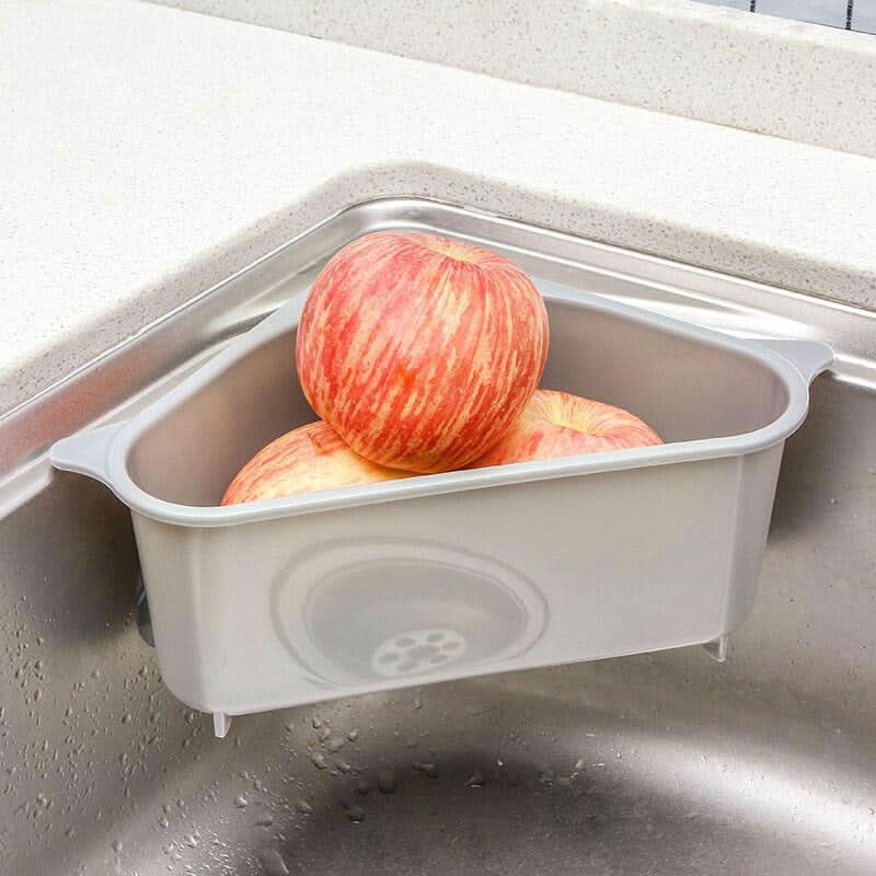 SinkMate Organizzatore Angolare – Griglia di Sgocciolamento Salvaspazio per una Cucina Ordinata
