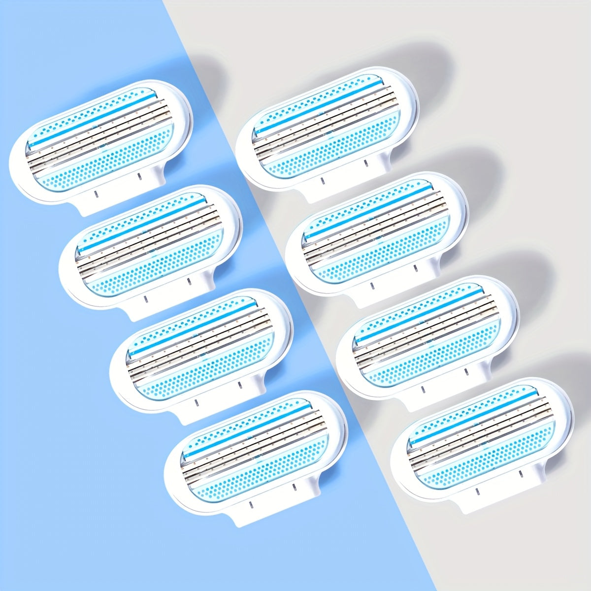 Rasoio Manuale per Donne con 8 Testine Sostituibili – Liscio e Confortevole