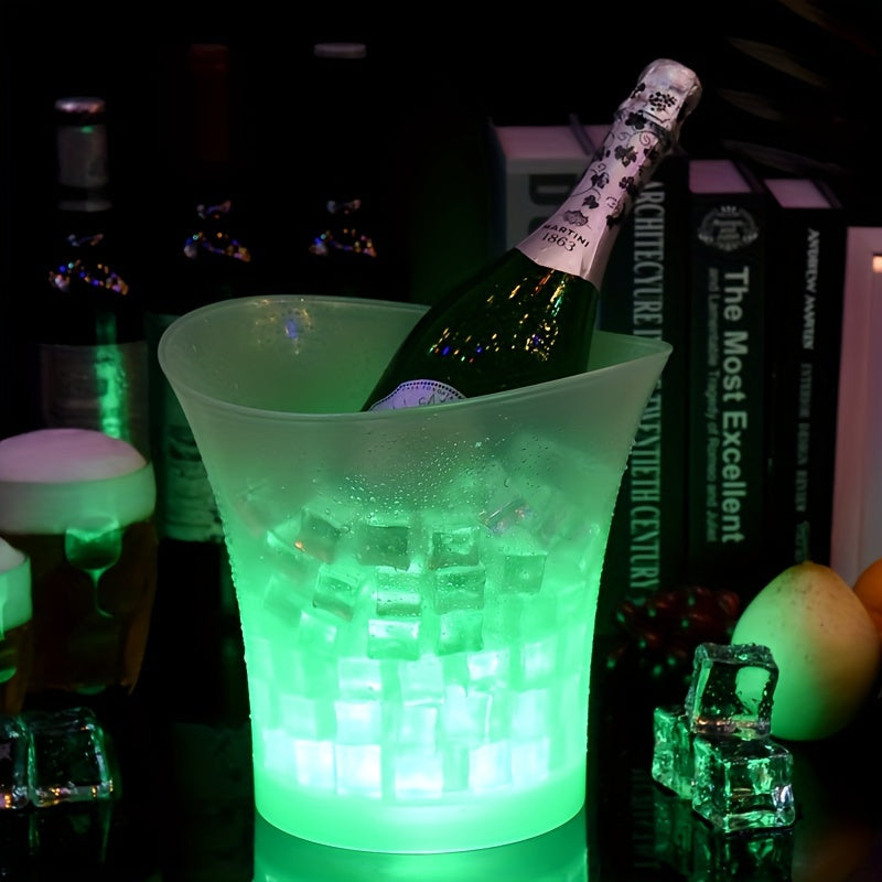Secchiello per ghiaccio LED illuminato da 5L – Perfetto per Champagne e Birra
