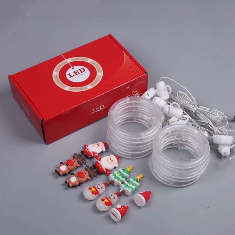 TwinkleJoy Illuminazione Natalizia – Filo LED con Figure Festive