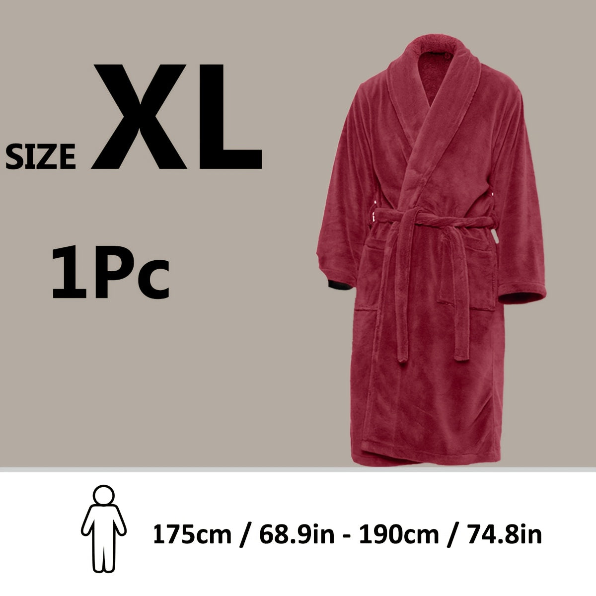 Accappatoio Unisex in Fleece Corallo – Ultra Morbido e Caldo per il Tuo Comfort