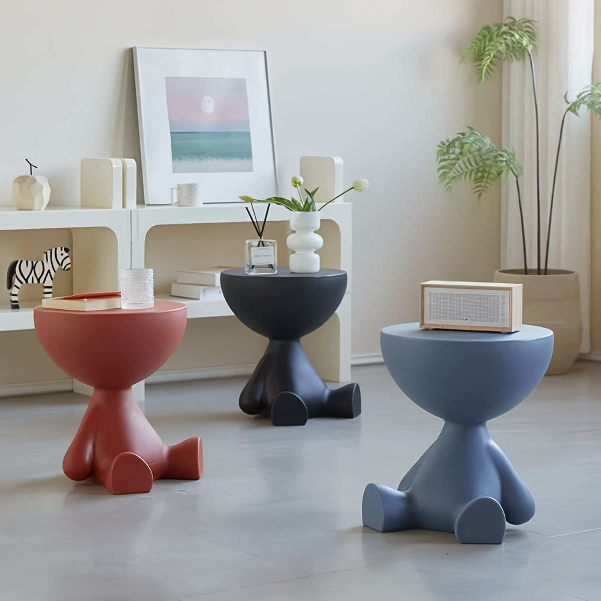 Comodino Creativo a Forma di Orso – Moderno e Multifunzionale per Ogni Stanza