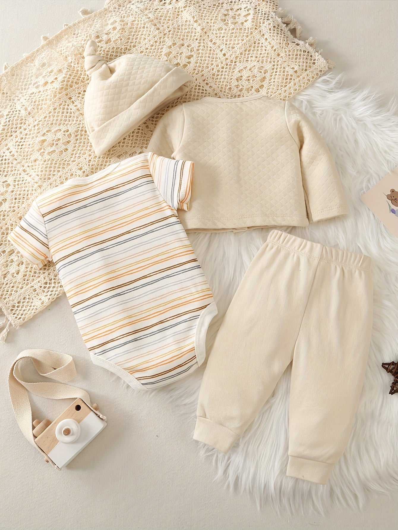 Set per Bambini di 4 Pezzi – Perfetto per Avventure all'Aperto in Autunno e Inverno