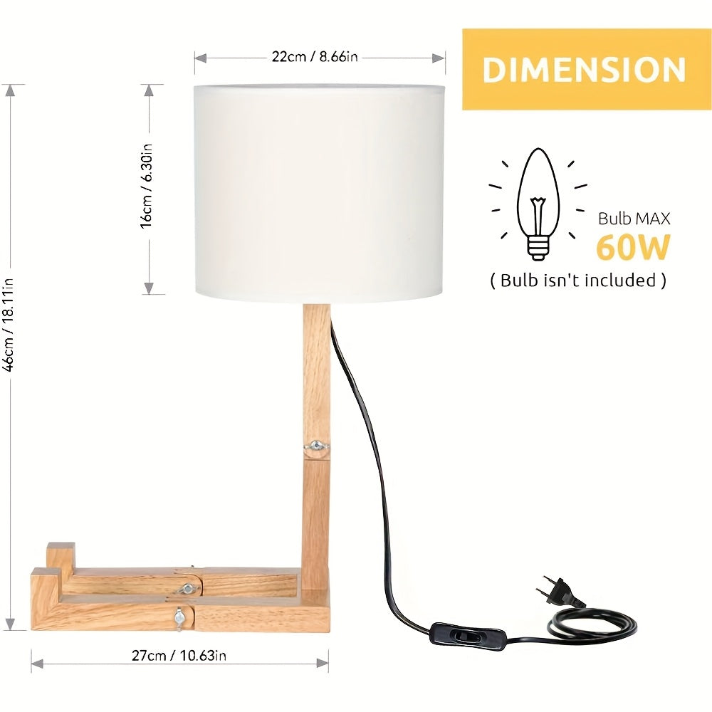 Lampada da Tavolo in Legno Moderna – Design Flessibile e Illuminazione Atmosferica