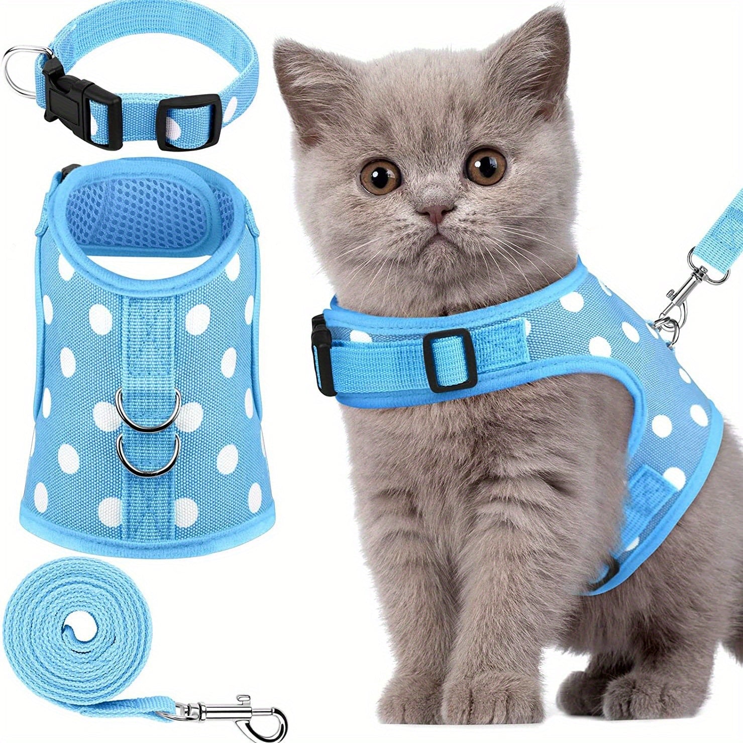 KittyComfort Set di Imbracature - Per Passeggiate Confortevoli e Avventure