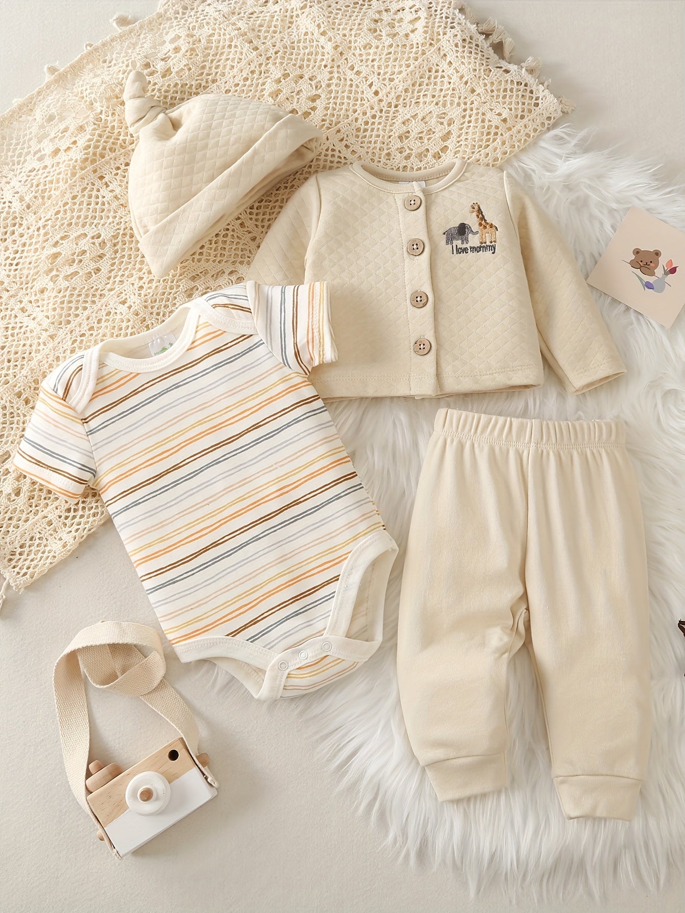 Set per Bambini di 4 Pezzi – Perfetto per Avventure all'Aperto in Autunno e Inverno