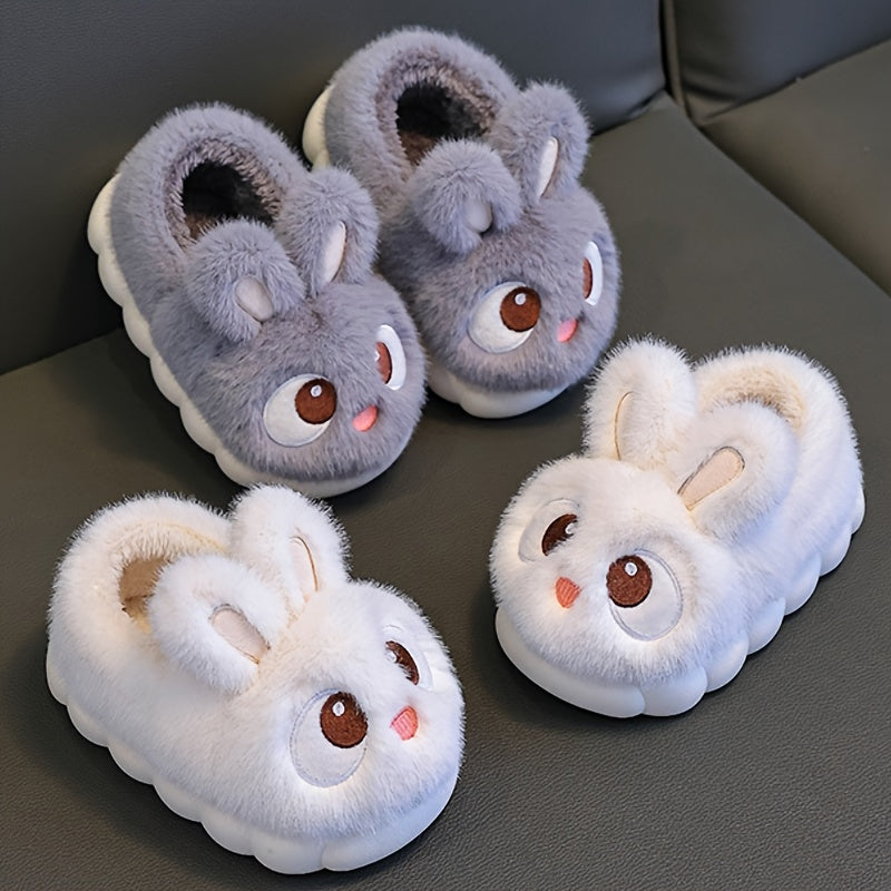 Pantofole in Peluche a Forma di Coniglio per Bambini - Per Giornate Invernali Confortevoli