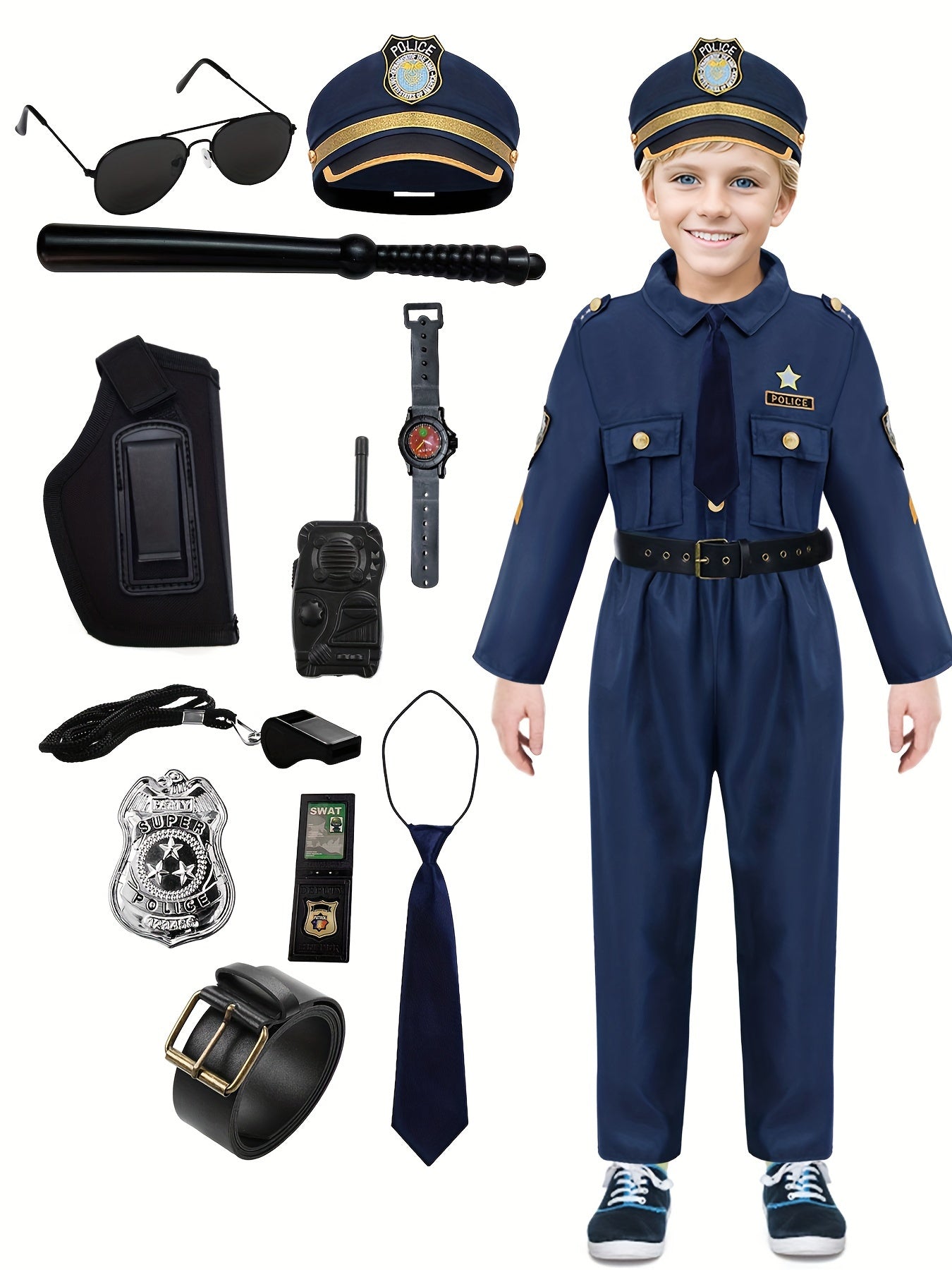 Costume da Poliziotto Coraggioso - Per Piccoli Eroi
