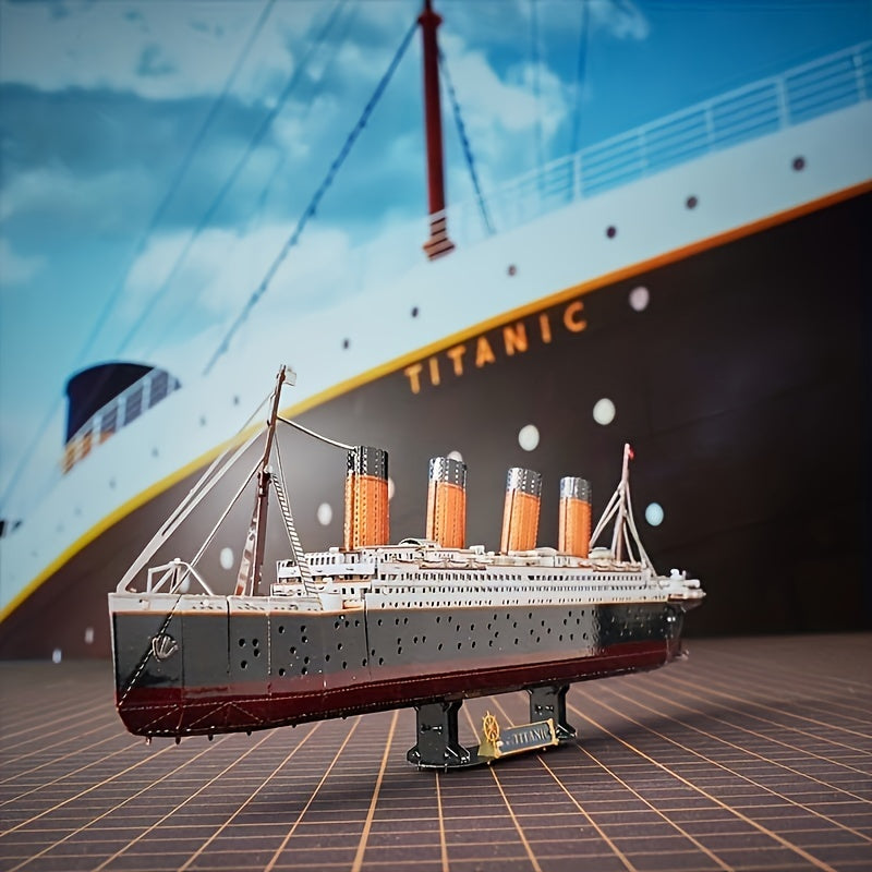 Kit di Modello in Metallo 3D Titanic – Modello DIY Dettagliato per Creativi