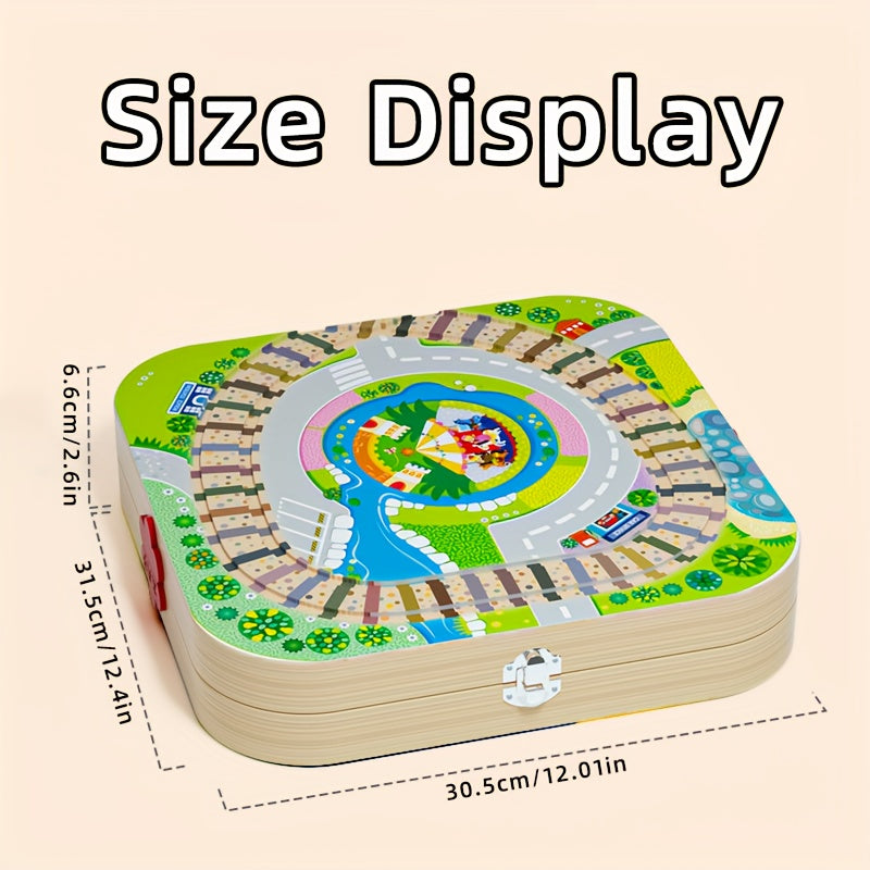 Set di Blocchi di Legno per Costruzioni - Esperienza di Gioco Divertente per Bambini