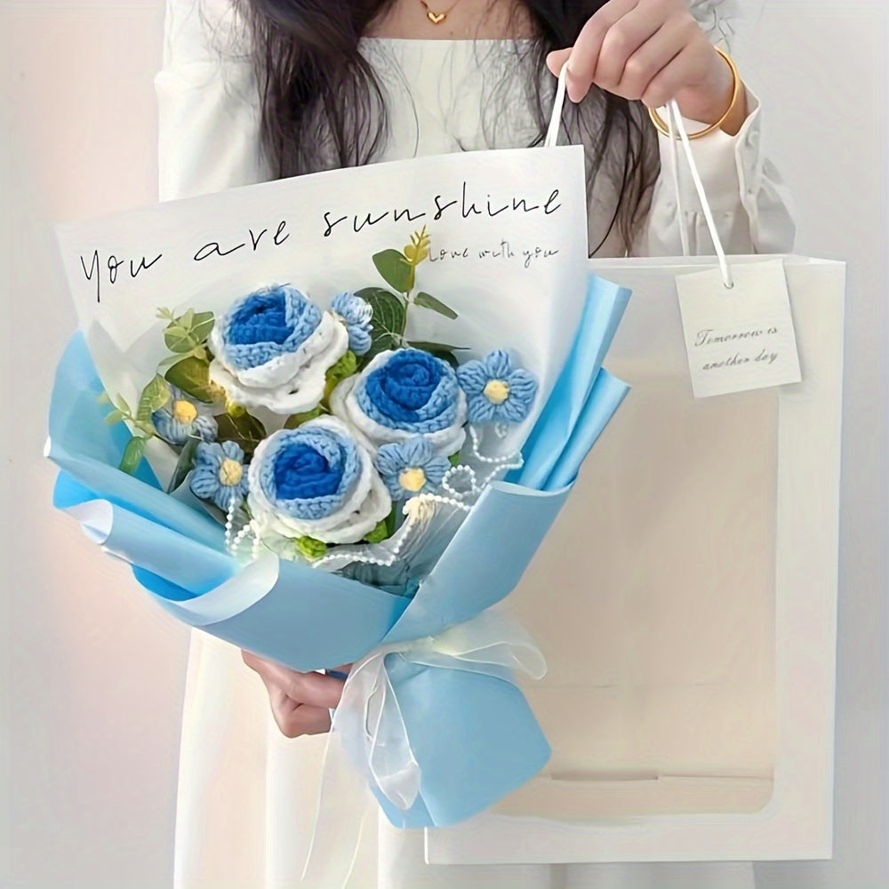 Bouquet di Fiori All'Uncinetto Fatto a Mano – Il Regalo Perfetto per la Festa della Mamma