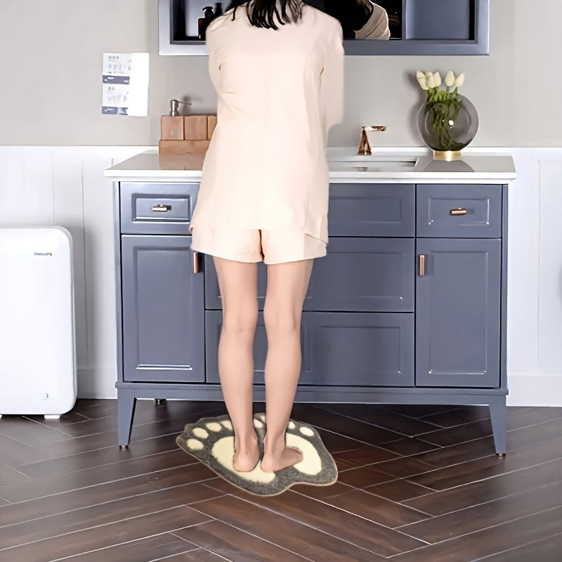 Tappetino da Bagno a Forma di Piede - Confortevole e Sicuro per il Tuo Bagno