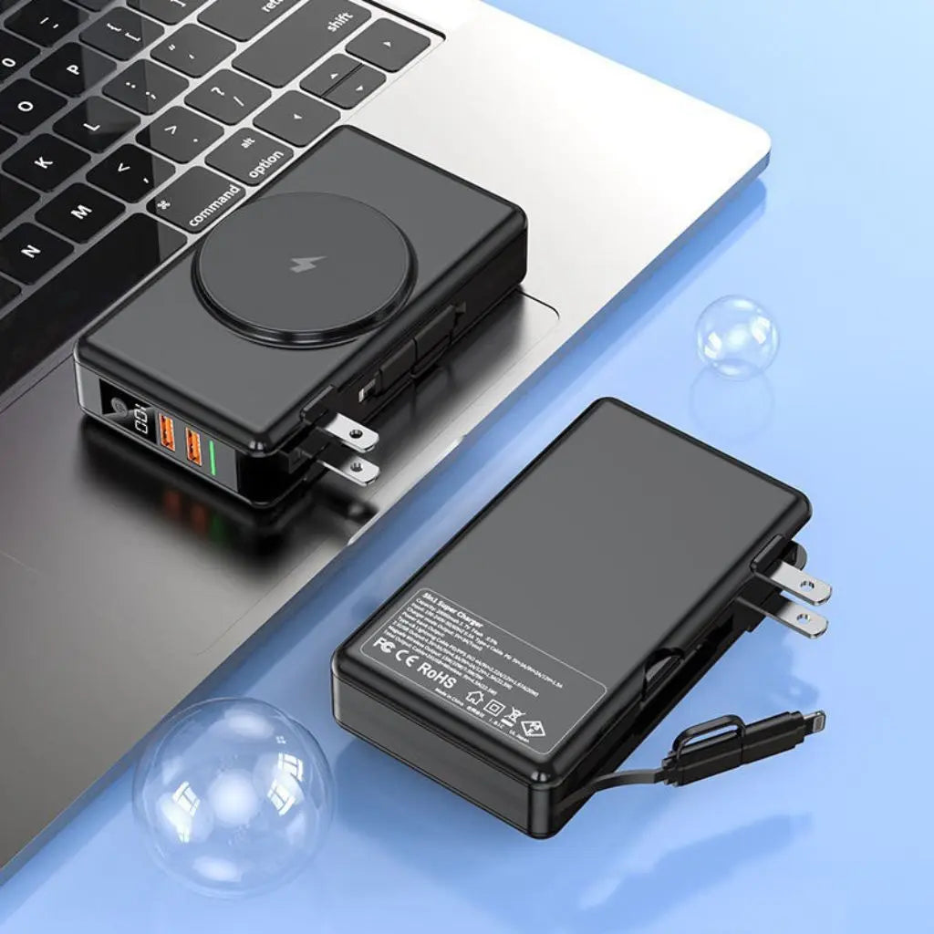 EnergieMate 5-in-1 Powerbank – Compagno di viaggio intelligente con 15.000mAh