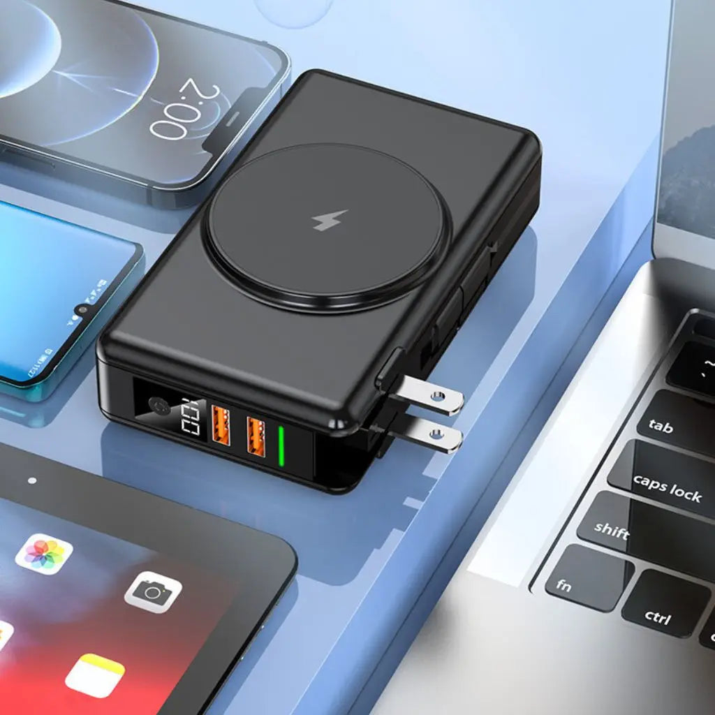 EnergieMate 5-in-1 Powerbank – Compagno di viaggio intelligente con 15.000mAh