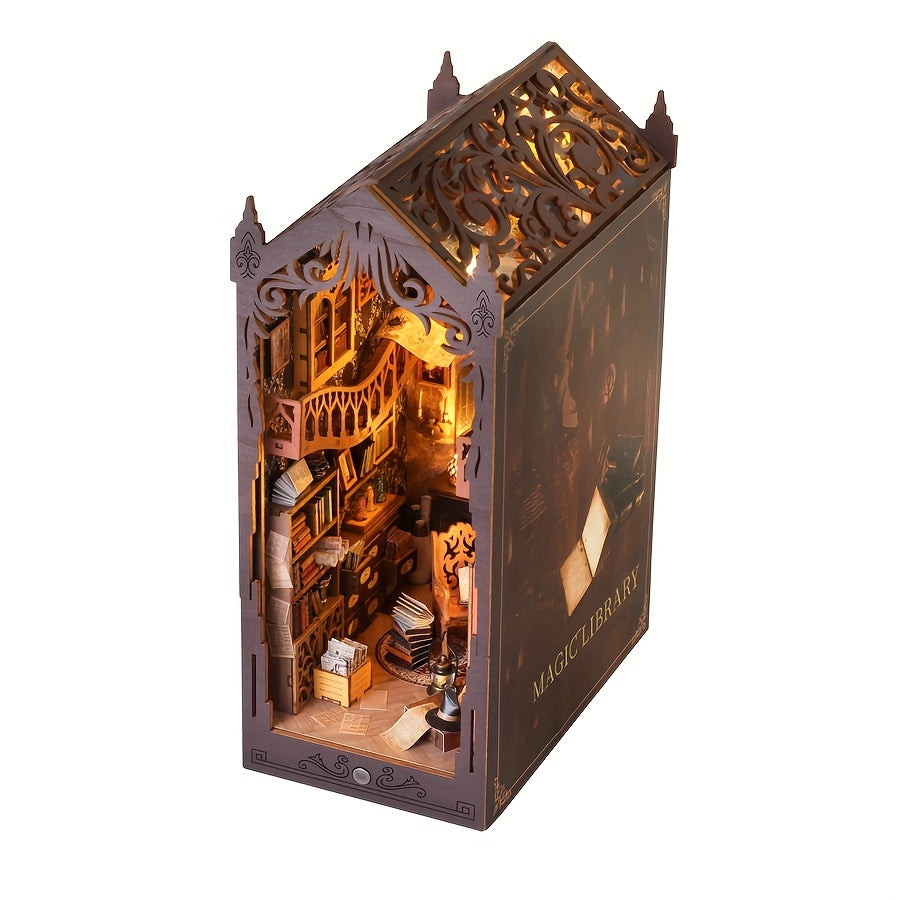 Magico Libreria – Puzzle 3D in Legno per Costruttori Creativi