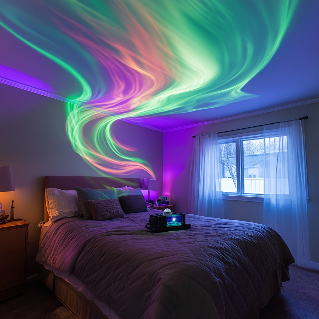 Proiettore di Spettacolo di Luce Magica - Incantevole Effetto Cielo Stellato Colorato