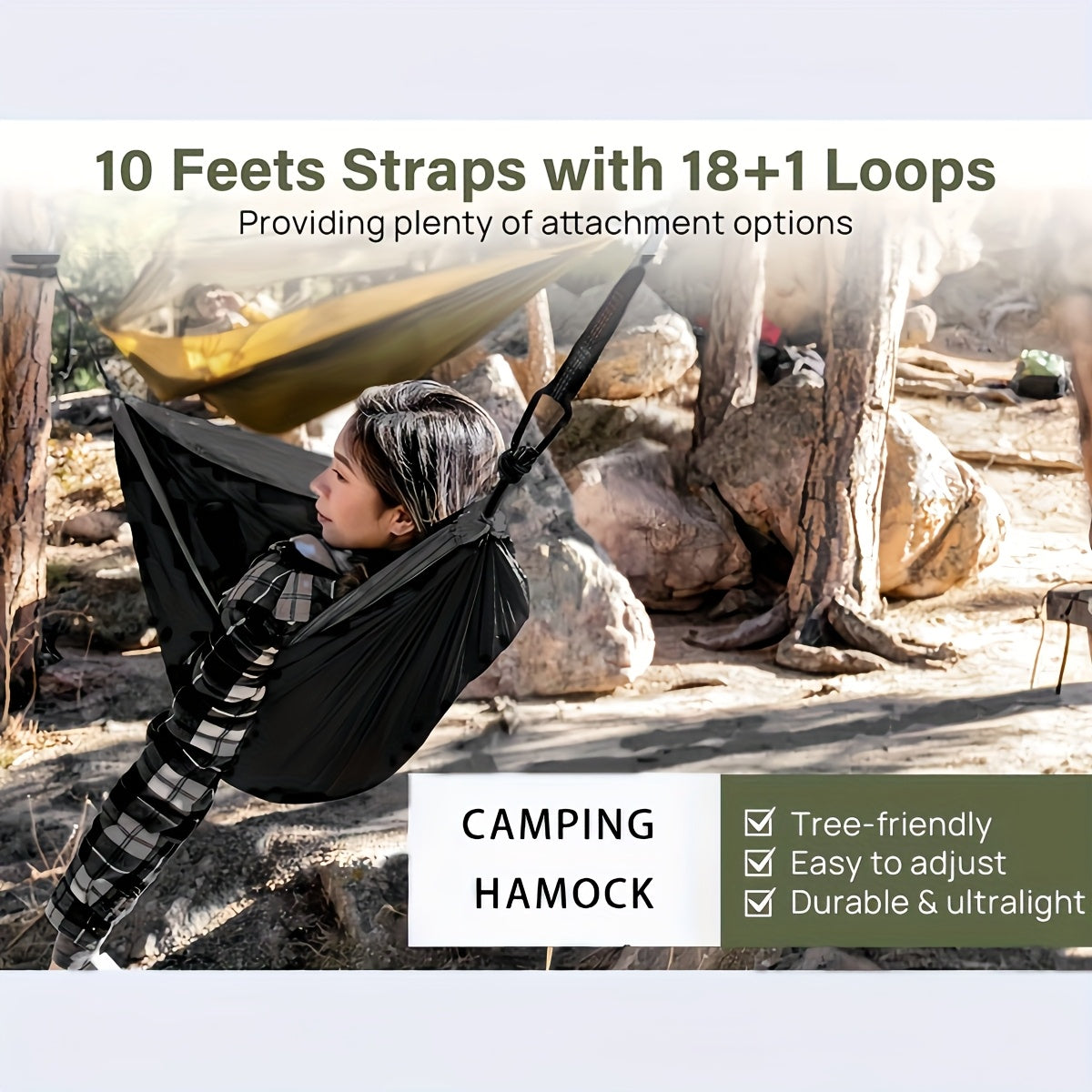 Amaca in Nylon Outdoor – Flessibile e Leggera per Ogni Avventura