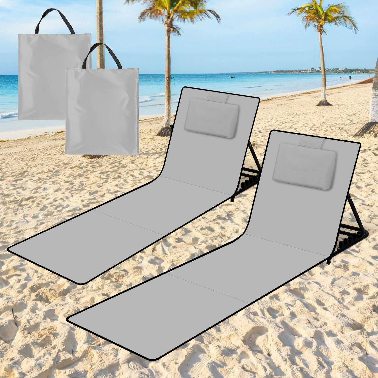 RelaxMate Lettino da Spiaggia Portatile – Comfort e Facilità in Movimento