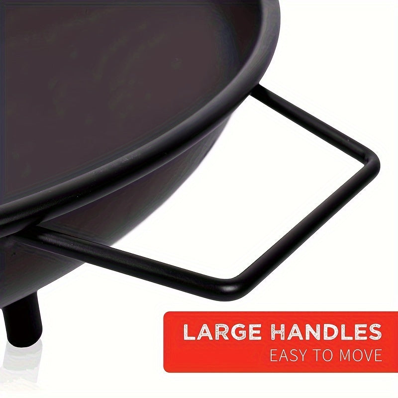 Piatto di Fuoco in Ghisa – Ideale per Barbecue, Campeggio e Illuminazione da Giardino