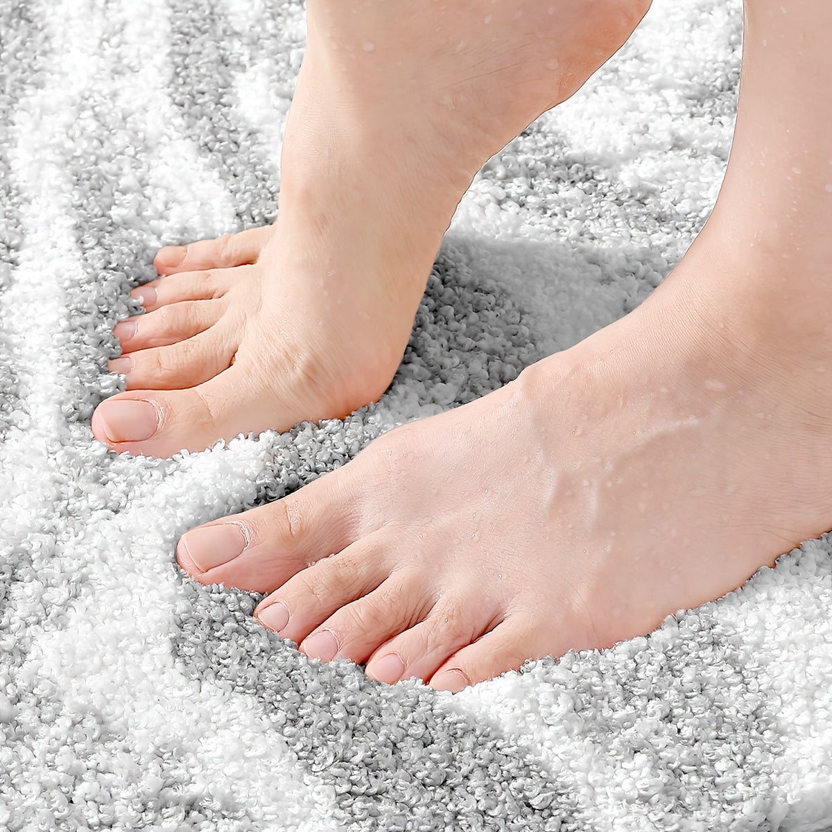 Tappetino da Bagno Fluffy Flocking – Assorbente e Morbido per Bagno o Cucina