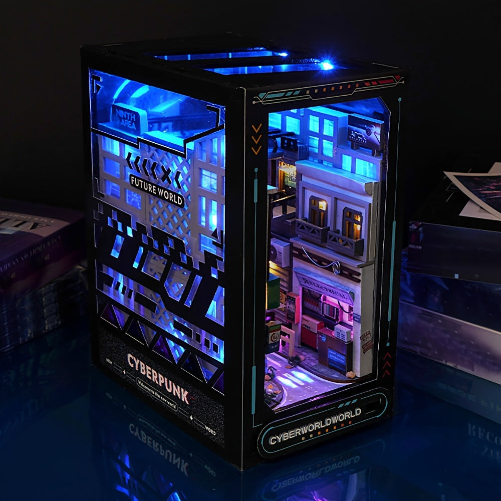 Kit Cabin DIY Cyberpunk – Modello 3D per Decorazione della Casa con Illuminazione