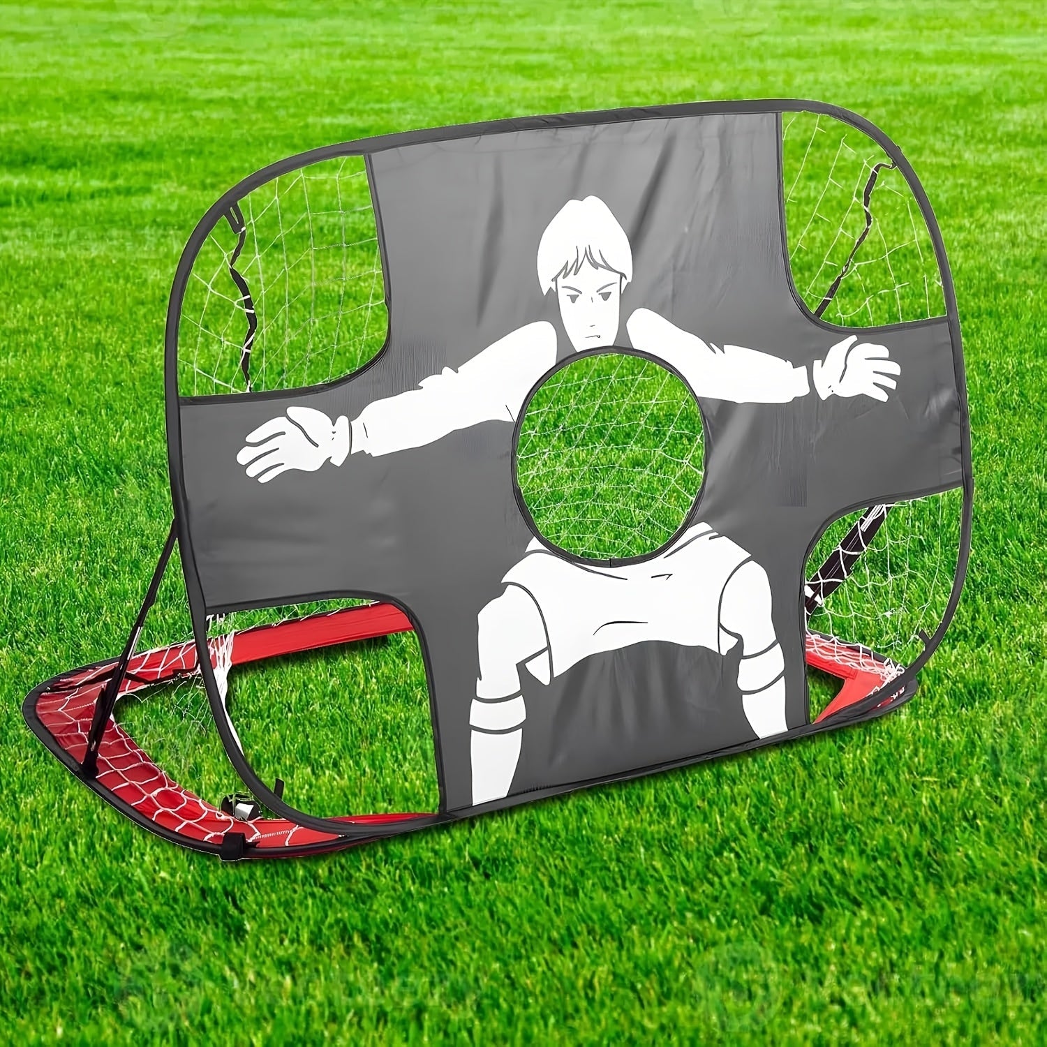 Porta Calcio Pieghevole 2-in-1 – Ideale per Allenamento e Divertimento all'Aperto
