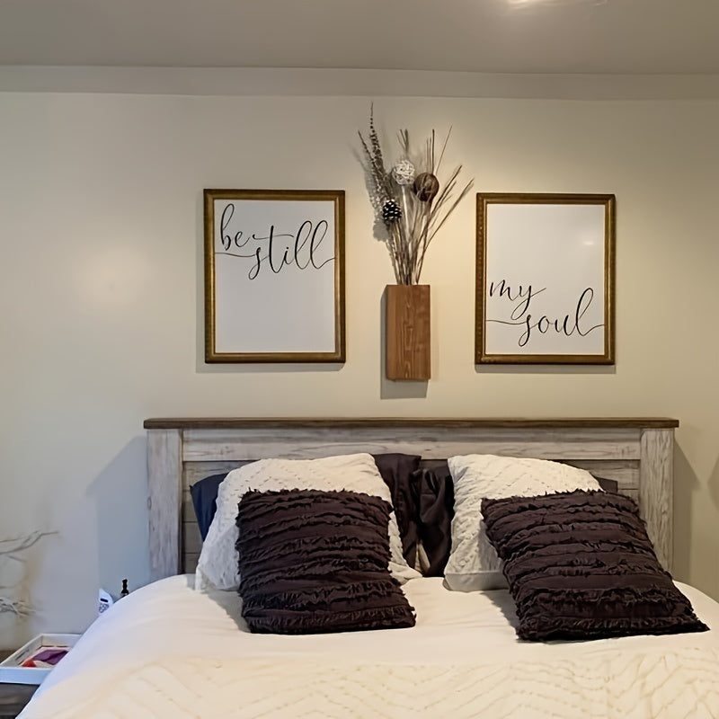 Vaso da Parete in Legno Rustico - Atmosfera Naturale per Ogni Interno