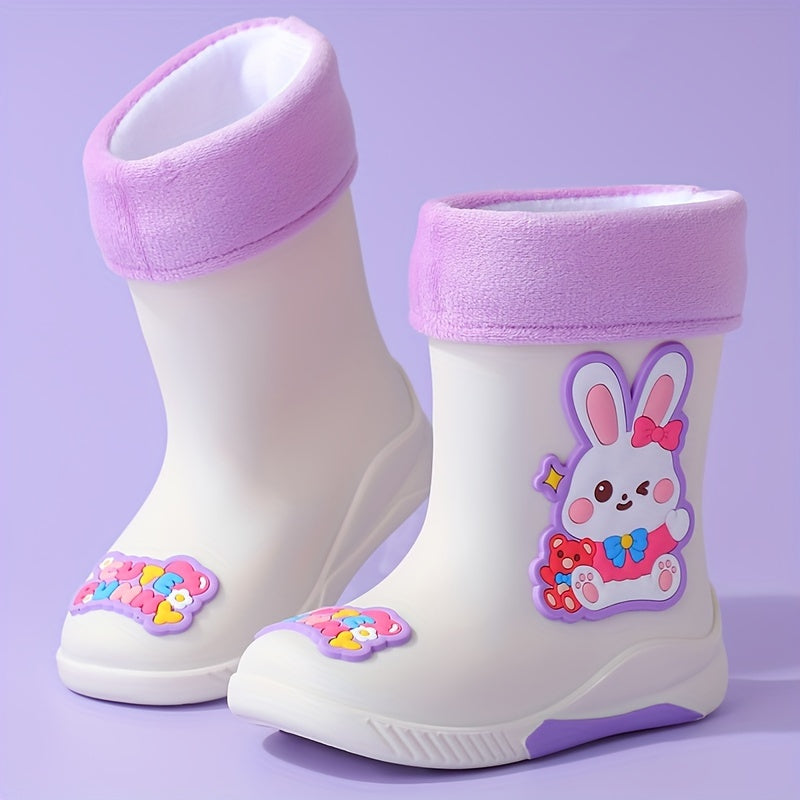 Stivali da pioggia per bambini con Cartone Esploratore Spaziale – Caldi e Impermeabili per l'Inverno