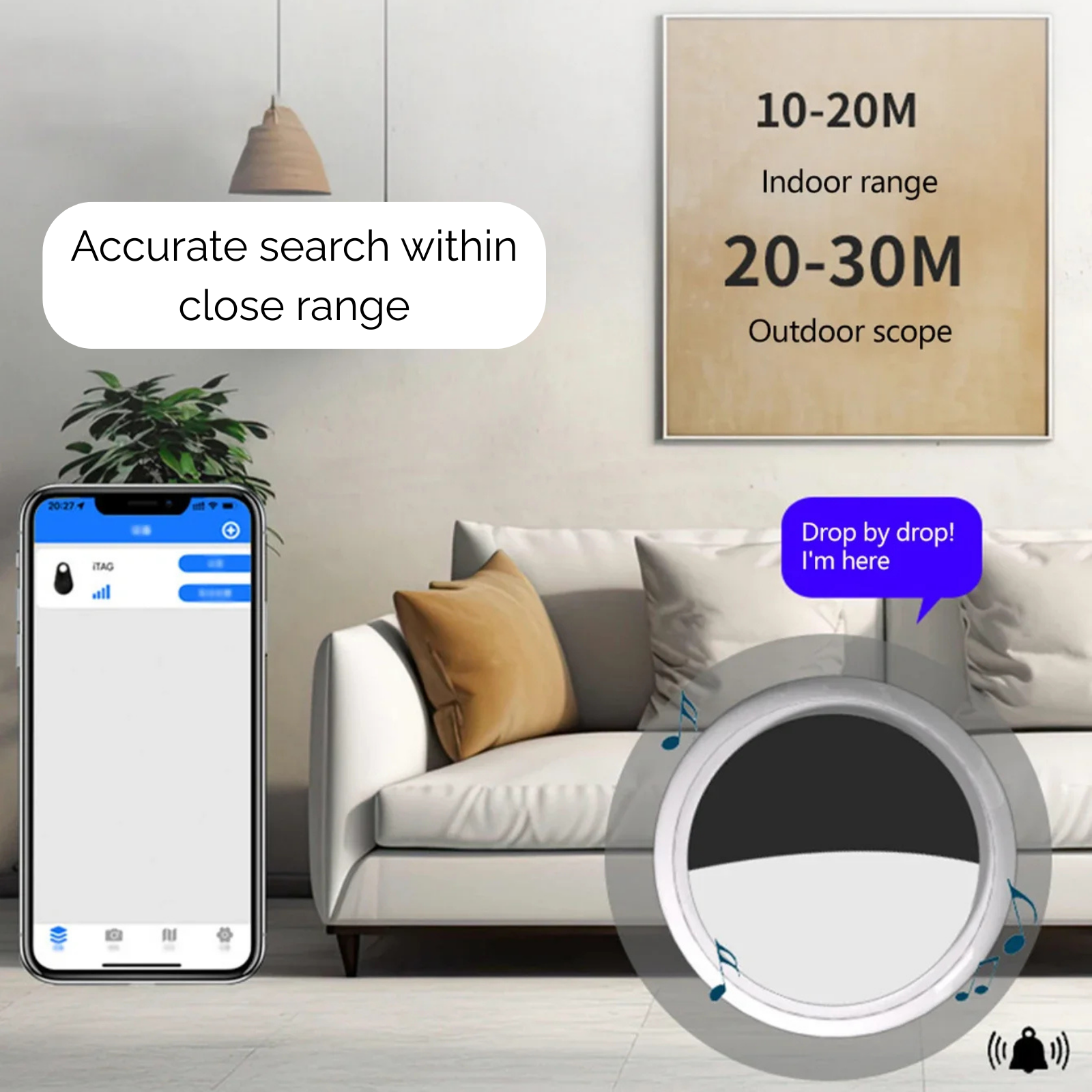 TrackMate Pet Finder – Tracker Bluetooth Antifurto per Animali Domestici e Oggetti