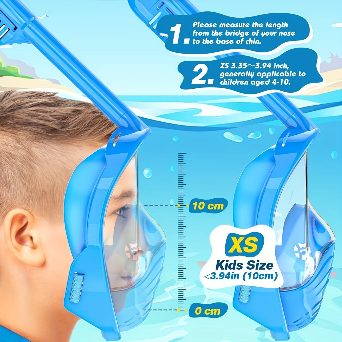 Set di Maschera Subacquea Panoramica HD – Visione e Comfort Migliorati per Snorkeling e Nuoto