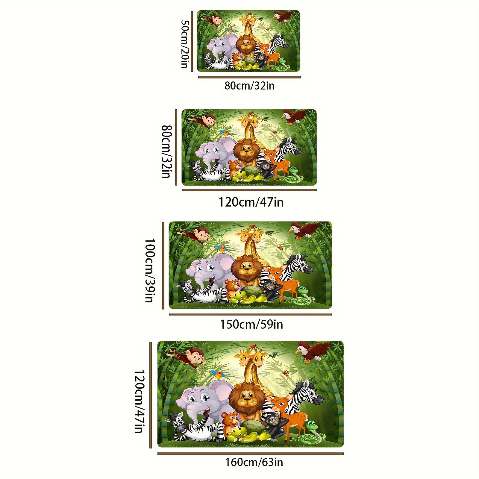 Tappeto con Motivo Animali - Per un Atmosfera Giocosa in Casa