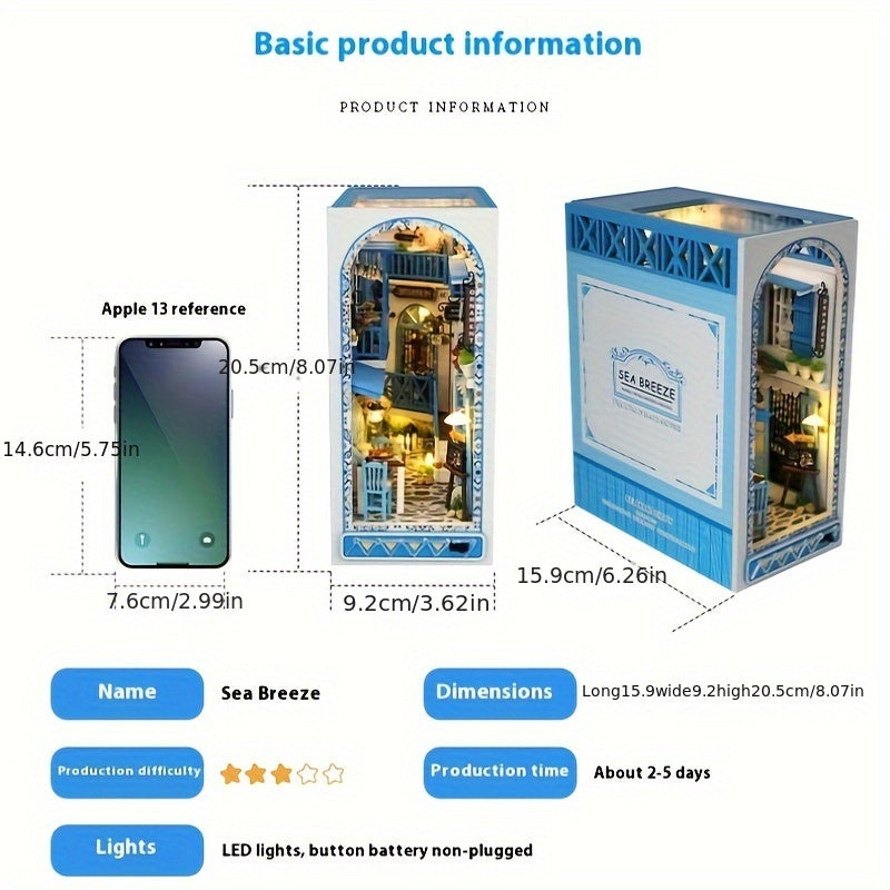 Puzzle in Legno 3D Fatti a Mano – Casa in Miniatura Ispirata al Mare