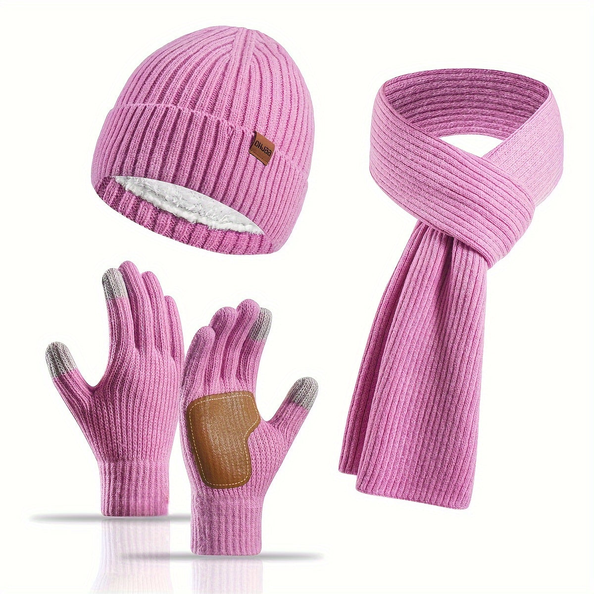 Set Invernale Allegro - Cappello, Sciarpa e Guanti per Coppie
