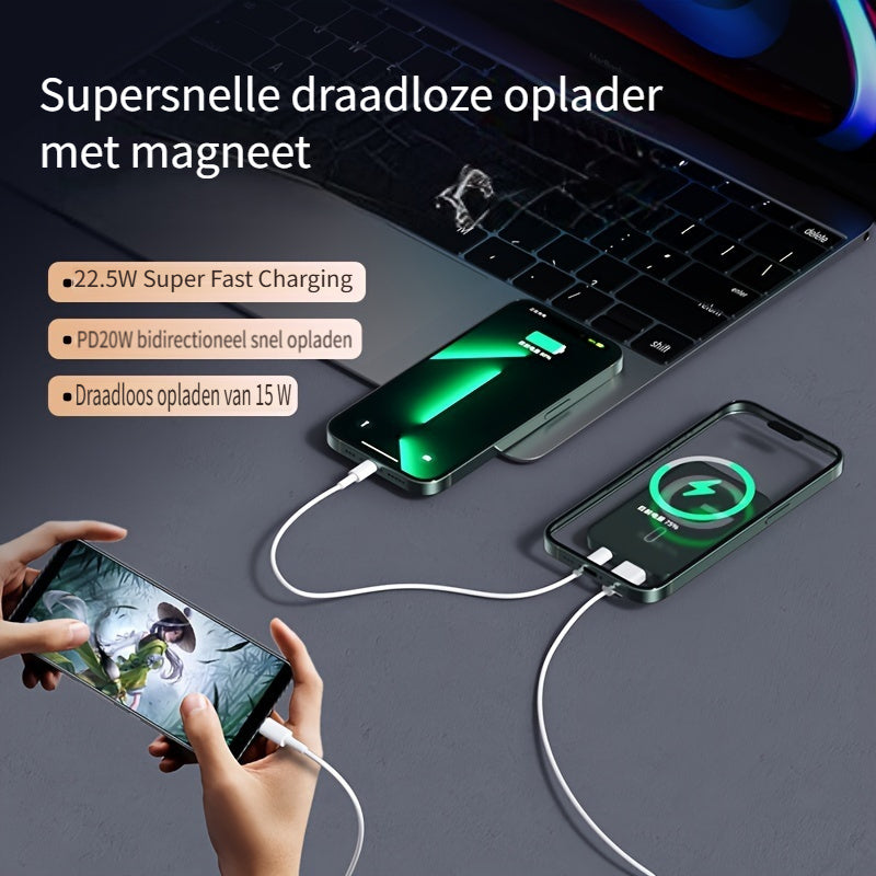 Powerbank Magnetica – Ultra Sottile con Ricarica Wireless Super Veloce