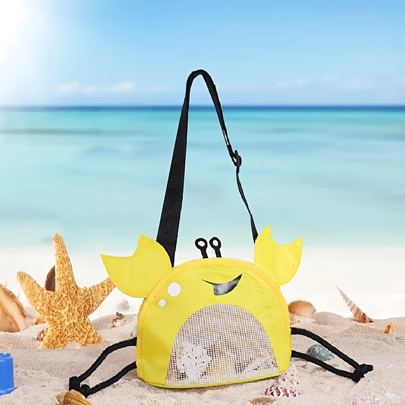 Borsa a Spalla Granchio – Borsa da Spiaggia Giocosa e Leggera per Bambini con Tracolla Regolabile