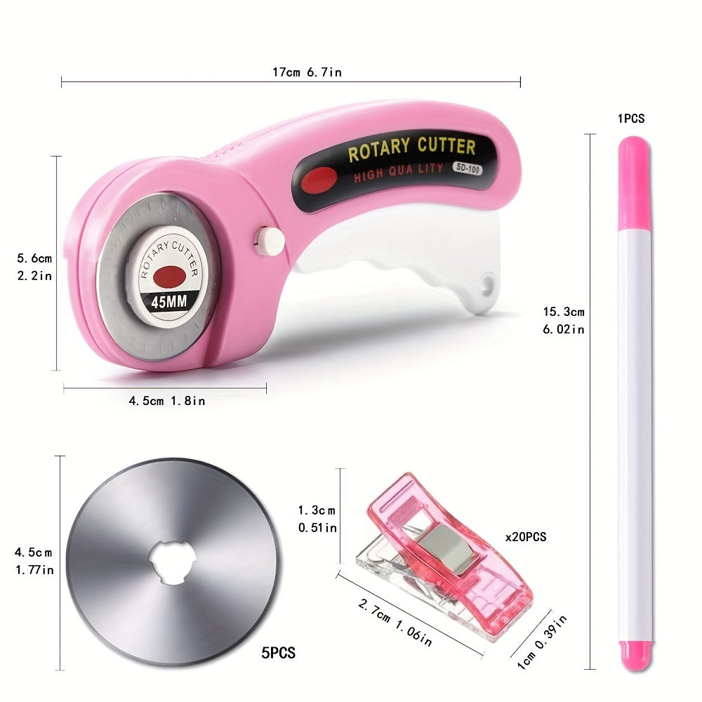 Set di Cutter Rotante – Ideale per Cucire, Quilting e Progetti Fai-da-Te