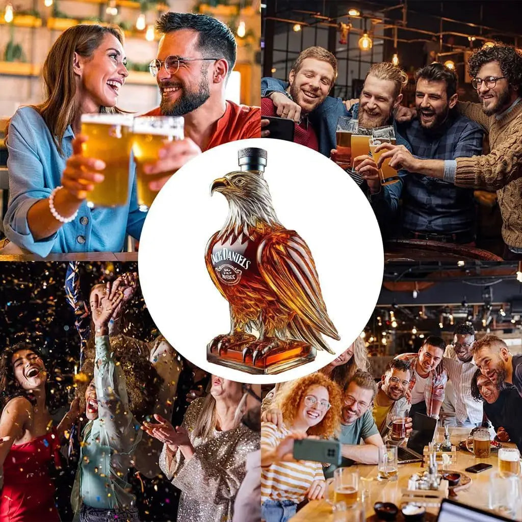 Caraffa da Whisky a Forma di Aquila – Elegante e Esclusivo Pezzo da Esposizione