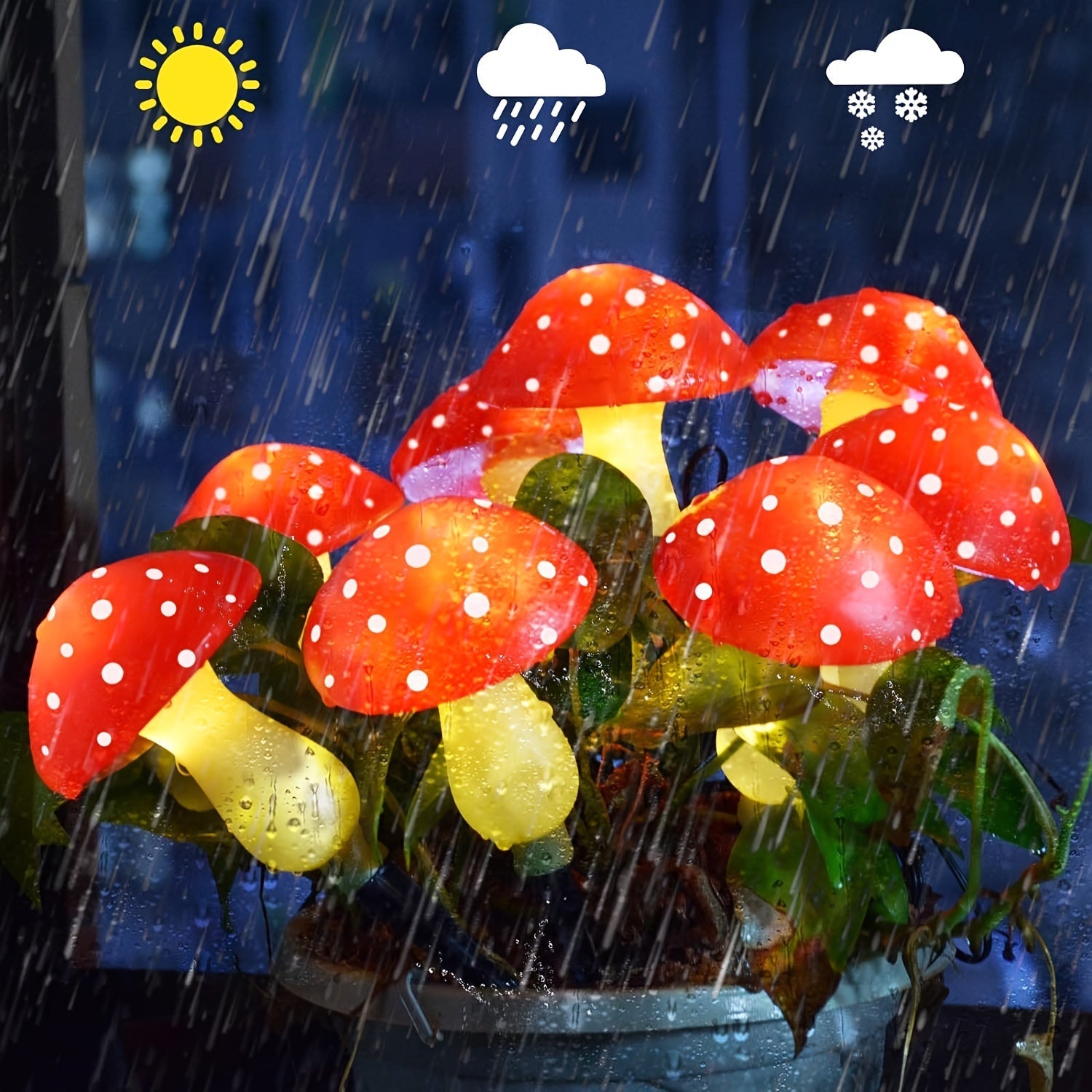 Funghi Magici da Giardino - Illuminazione Giocosa per Esterni