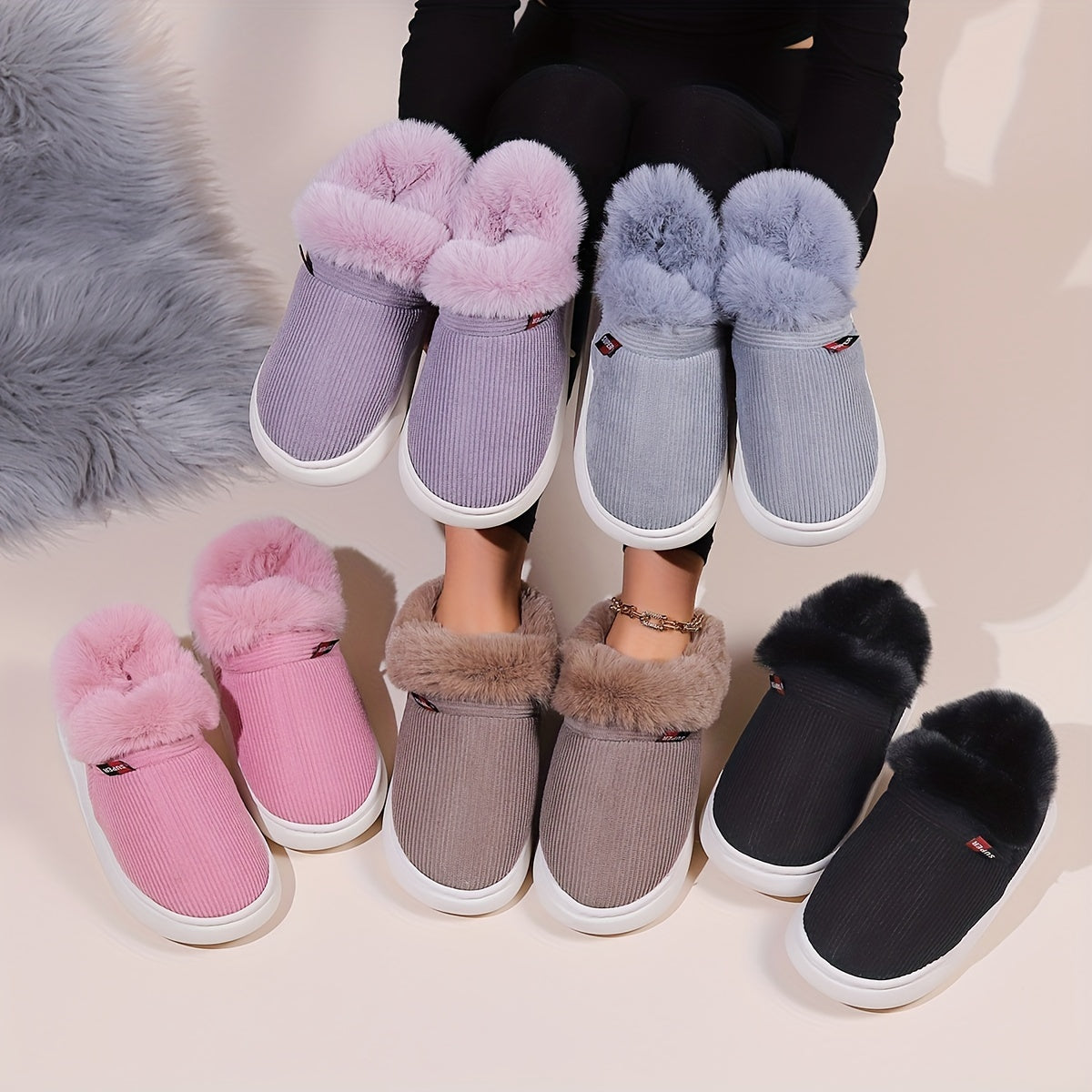 Liza Fluffy Pantofole - Calore e Comfort per Donne