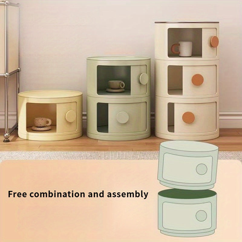 LumiStack Comodino in Acrilico – Moderno e Pratico per Riporre