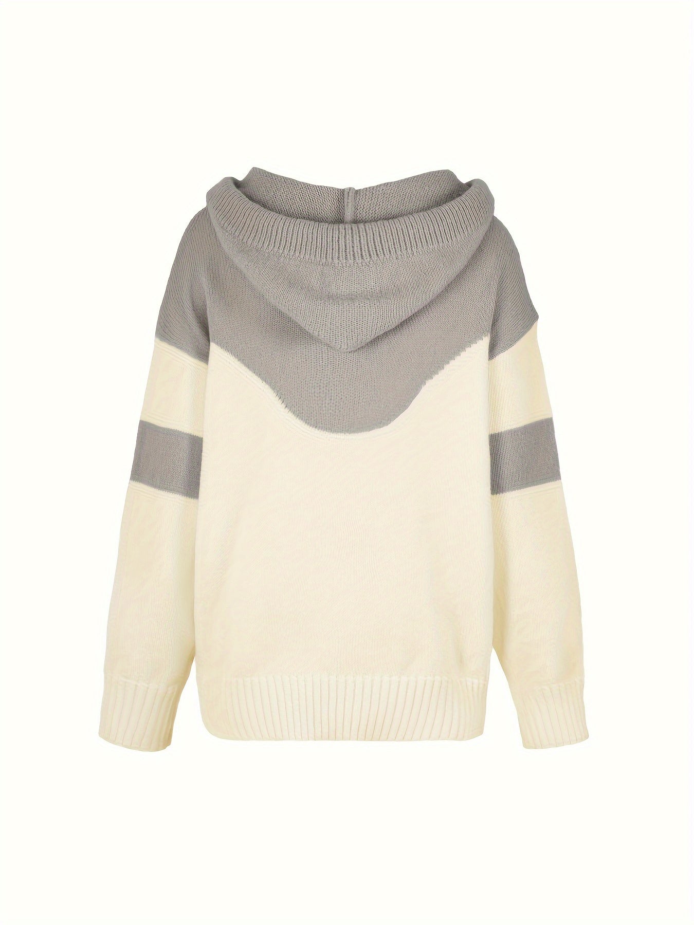 Ava Color Block Hoodie Maglione - Elegante e Confortevole per Donne