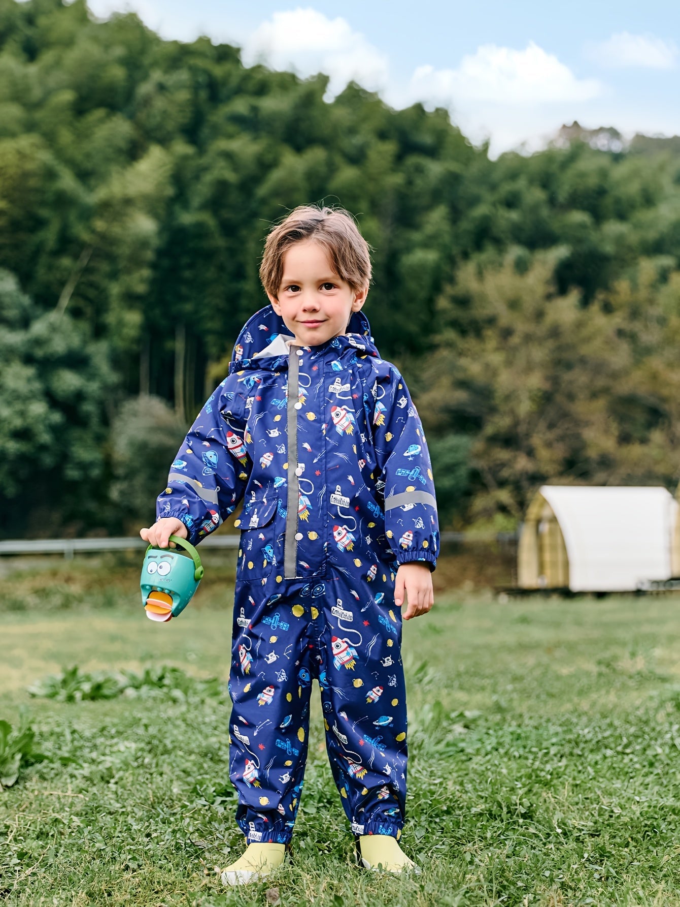 Tuta Impermeabile e Gioiosa per Bambini – Traspirante e Confortevole per Attività all'Aperto