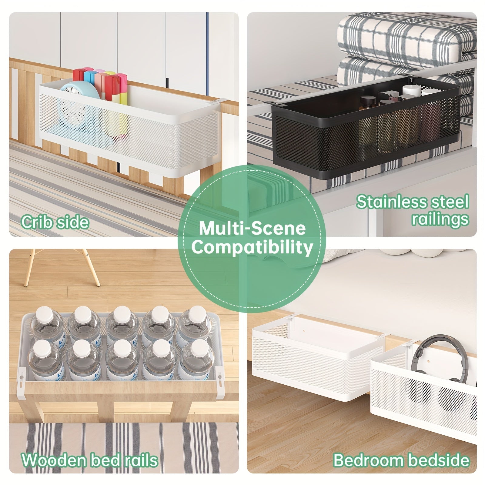 Cestino Metallico Regolabile con Ganci - Soluzione Pratica per l'Organizzazione